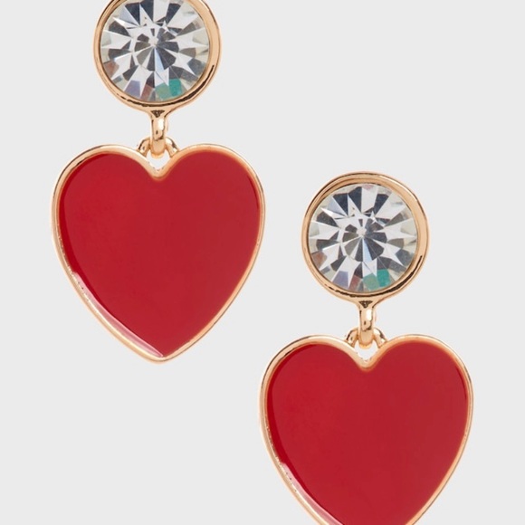 Banana Republic Red Heart Earrings - Picture 6 of 6